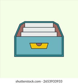 Archive icon. icon related to design elements. suitable for web site, app, user interfaces,element, printable etc. flat icon style. simple vector design editable