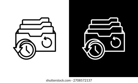Arquivar Com Design De Conjunto De Ícones