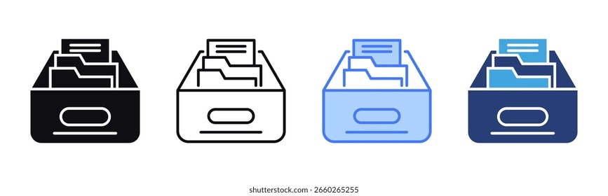 Arquivar coleção de vários estilos da folha de ícones