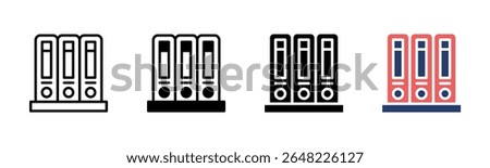 Archive icon sheet multiple style collection