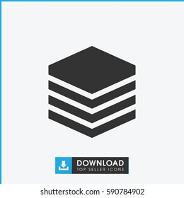 archive icon. Simple filled archive icon. On white background.