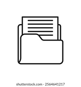 Archive icon Simple thin line flat symbol