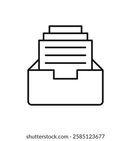 Archive icon. simple thin line vector icon