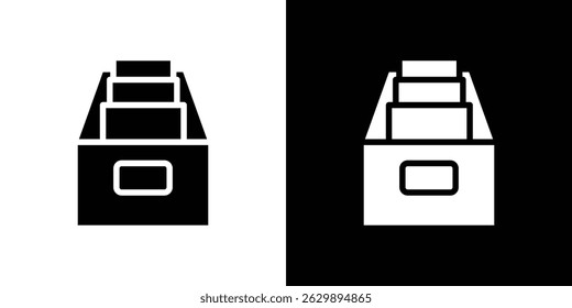Ícone de arquivo no estilo de design moderno plano sólido.