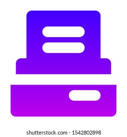 Archive Icon Sollid Style. Perfect for website mobile app presentation and any other projects. Editable vector. 24 X 24 Pixel