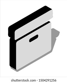 archive icon symbol isometric - Vector