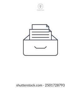Archive icon symbol vector illustration isolated on white background