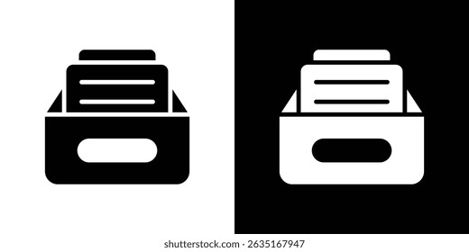 Arquivar símbolos de ícone. Ilustração vetorial.