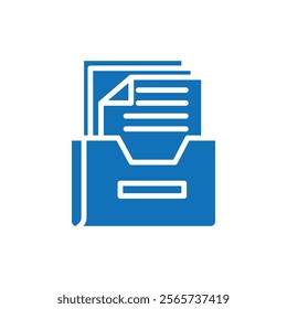 Archive icon Thin line illustration set