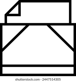 archive icon. Thin linear style design isolated on white background