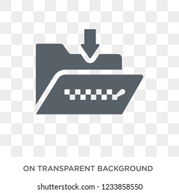 Archive icon. Trendy flat vector Archive icon on transparent background from Programming collection. 