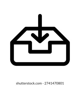 Archive icon vector from Delivery Order Set