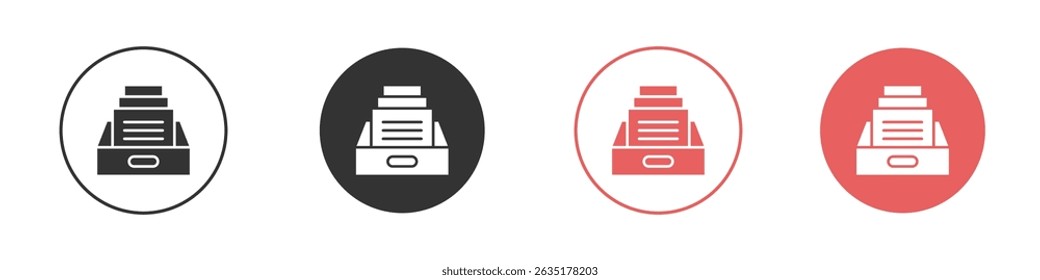 Archive icon vector design template simple and clean style