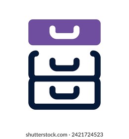 archive icon. vector dual tone icon for your website, mobile, presentation, and logo design.