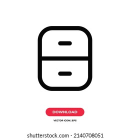 Vector de icono de archivo. Firma de archivo