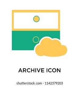 Archive icon vector isolated on white background for your web and mobile app design, Archive logo concept