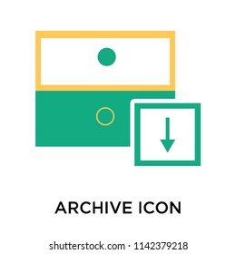 Archive icon vector isolated on white background for your web and mobile app design, Archive logo concept