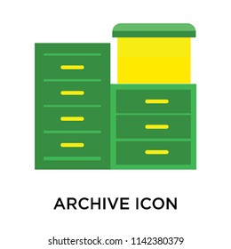 Archive icon vector isolated on white background for your web and mobile app design, Archive logo concept