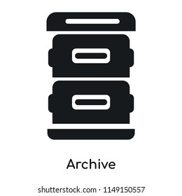 Archive icon vector isolated on white background for your web and mobile app design, Archive logo concept