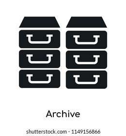 Archive icon vector isolated on white background for your web and mobile app design, Archive logo concept
