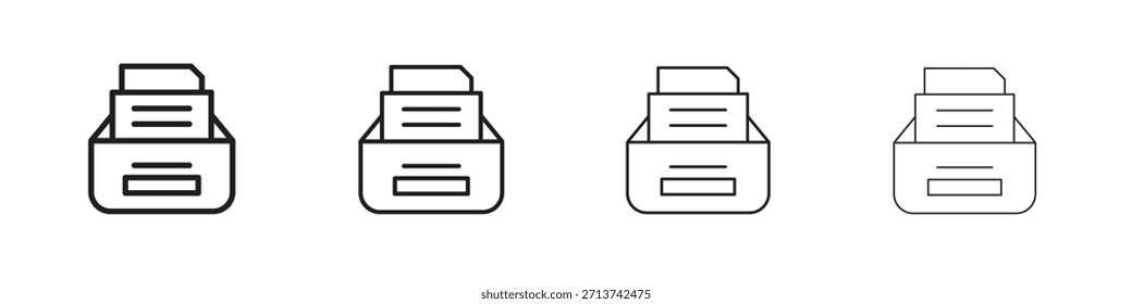 Ícone Arquivar. Pictogramas isolados por vetor.