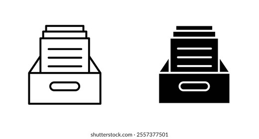 Archive Icon vector. liner and flat style icons set.