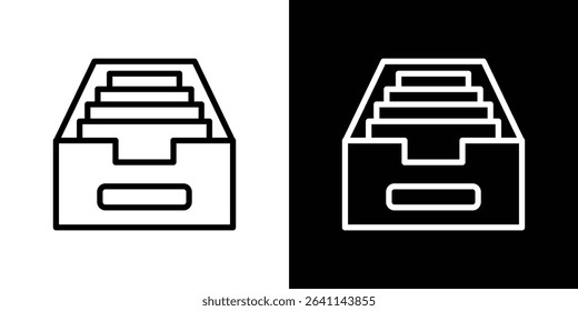 Archive icon vector simple element illustration editable