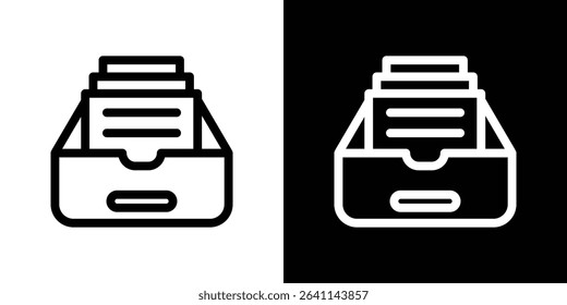 Archive icon vector simple element illustration editable