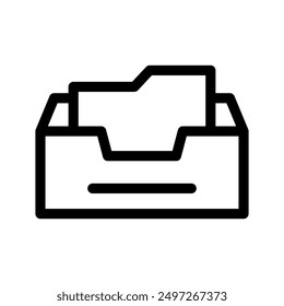 Ilustración de diseño de símbolo de Vector de icono Archivar