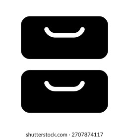 Ilustración de diseño de símbolo de Vector de icono Archivar