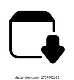 Ilustración de diseño de símbolo de Vector de icono Archivar