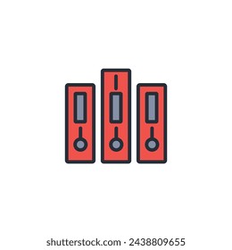 Archive icon. vector.Editable stroke.linear style sign for use web design,logo.Symbol illustration.