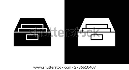 Archive icons symbol for web and mobile filled vector isolated