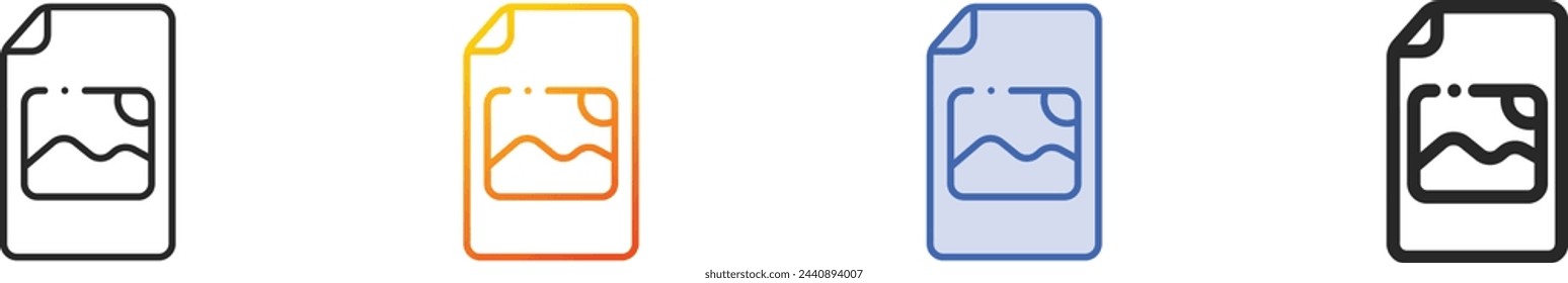 archive icon.Thin Linear, Gradient, Blue Stroke and bold Style Design Isolated On White Background