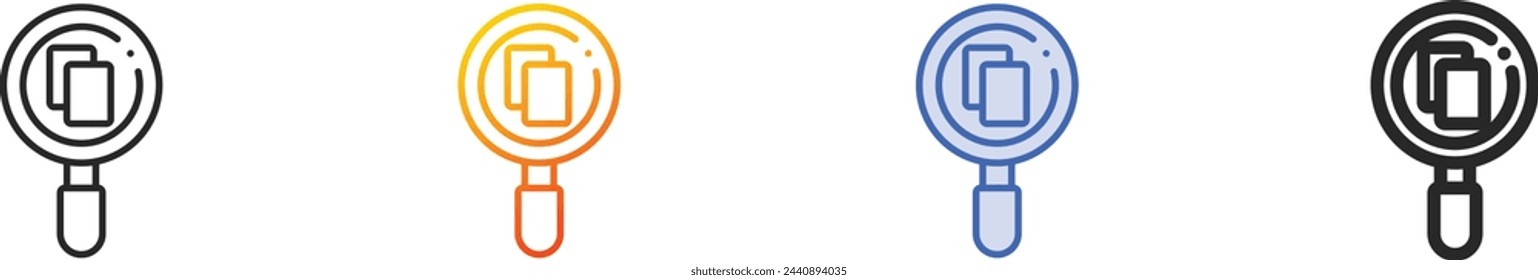 archive icon.Thin Linear, Gradient, Blue Stroke and bold Style Design Isolated On White Background