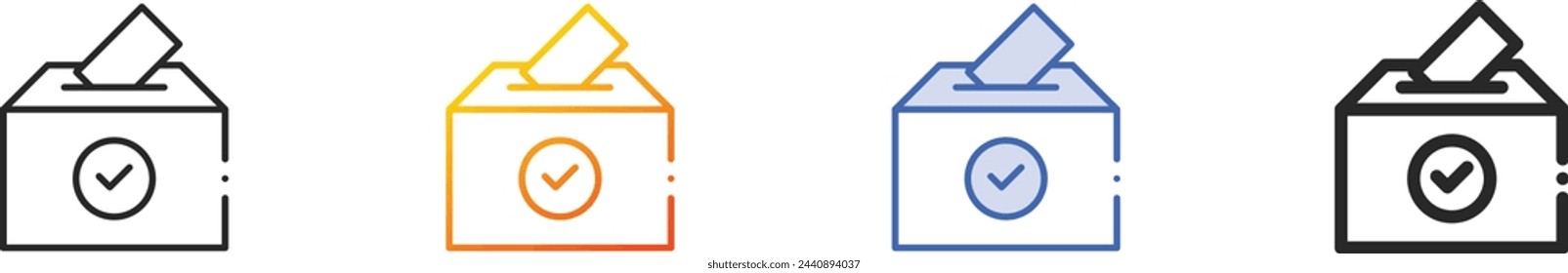 archive icon.Thin Linear, Gradient, Blue Stroke and bold Style Design Isolated On White Background