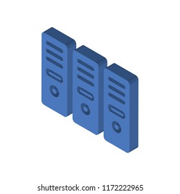 Archive isometric left top view 3D icon