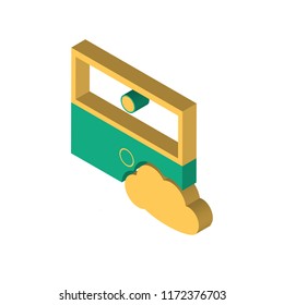 Archive isometric left top view 3D icon