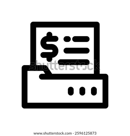 archive line icon. Clean and minimalist vector icon for websites, mobile apps, presentations, and logos. Fully scalable and customizable for any project.