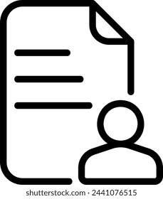 vector de ilustración de icono de línea de archivo