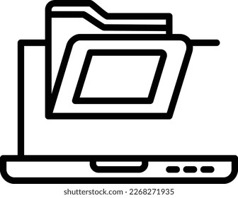 Archive Line Vector Icon Design