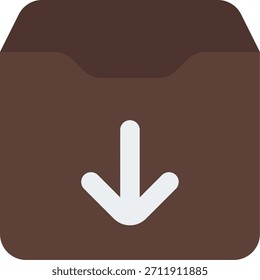 Archive message vector design in modern style, saved conversation and digital communication storage concept, messaging illustration. Flat Icon