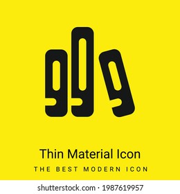 Archive minimal bright yellow material icon
