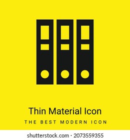 Archivo icono de material amarillo brillante mínimo