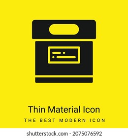 Archive minimal bright yellow material icon