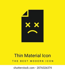 Archive minimal bright yellow material icon