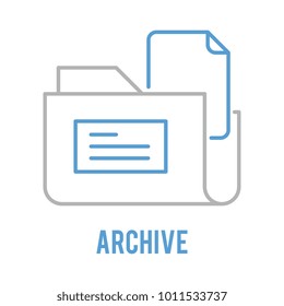 Archive outline icon