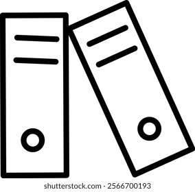 archive outline or line icon design