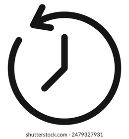 Archive Past Time Icon Ideal for Historical Records