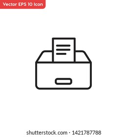 Archive, archive report vector icon